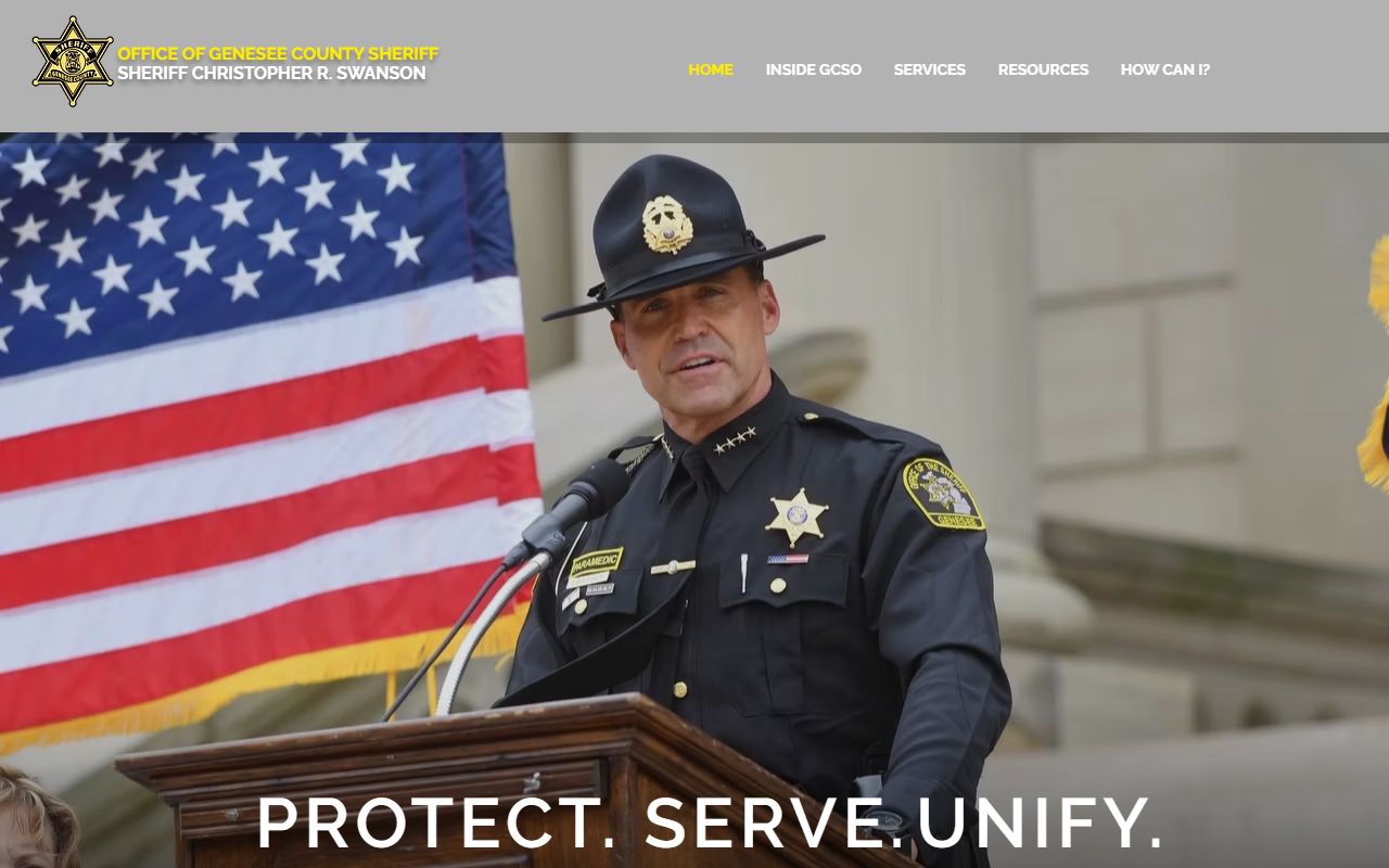 Genesee County Sheriff website for 72 hour booking information