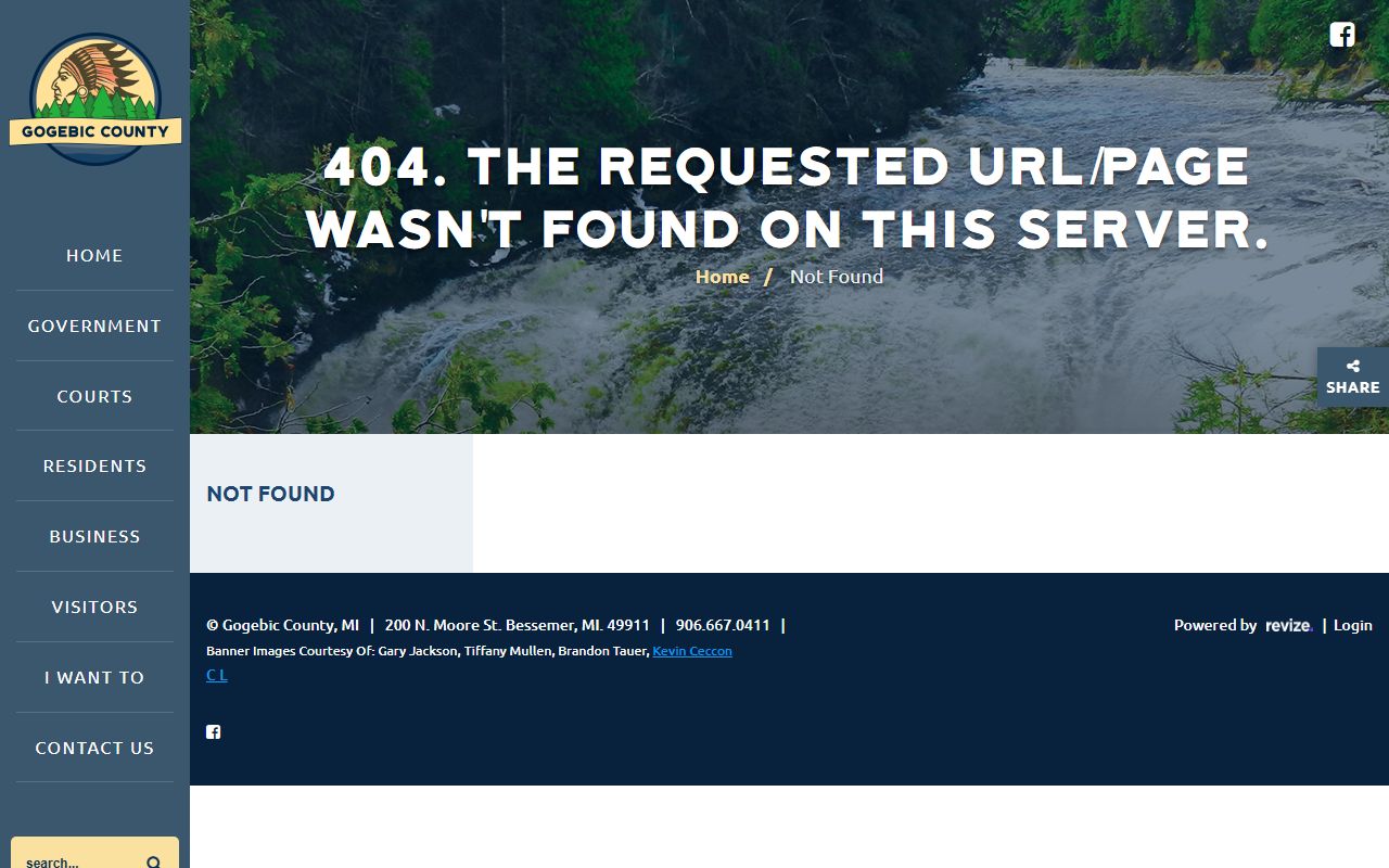 Gogebic County Sheriff website for 72 hour booking