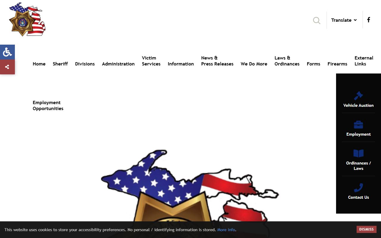 Kalkaska County Sheriff website for 72 hour booking information