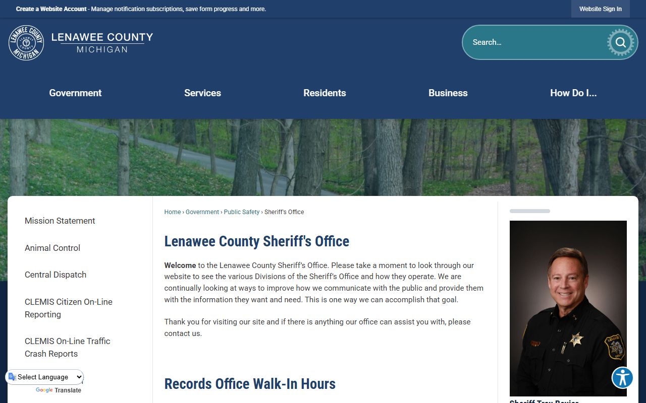 Lenawee County Sheriff Office website for 72 hour booking records