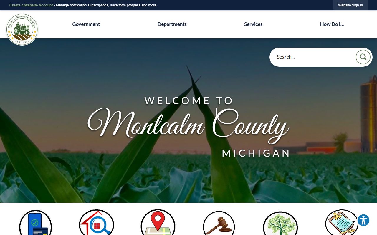 Montcalm County government website for 72 hour booking searches