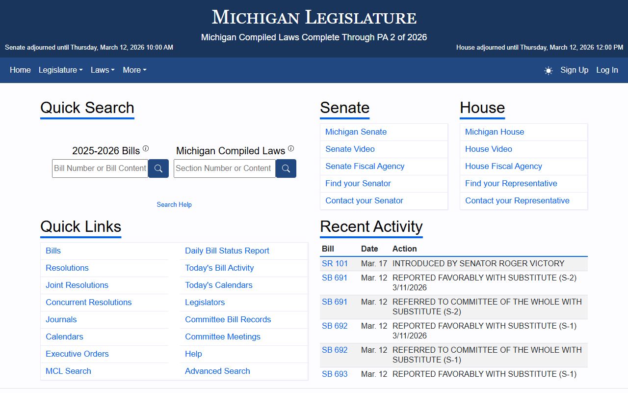 Michigan Legislature MCL search for 72 hour booking statutes