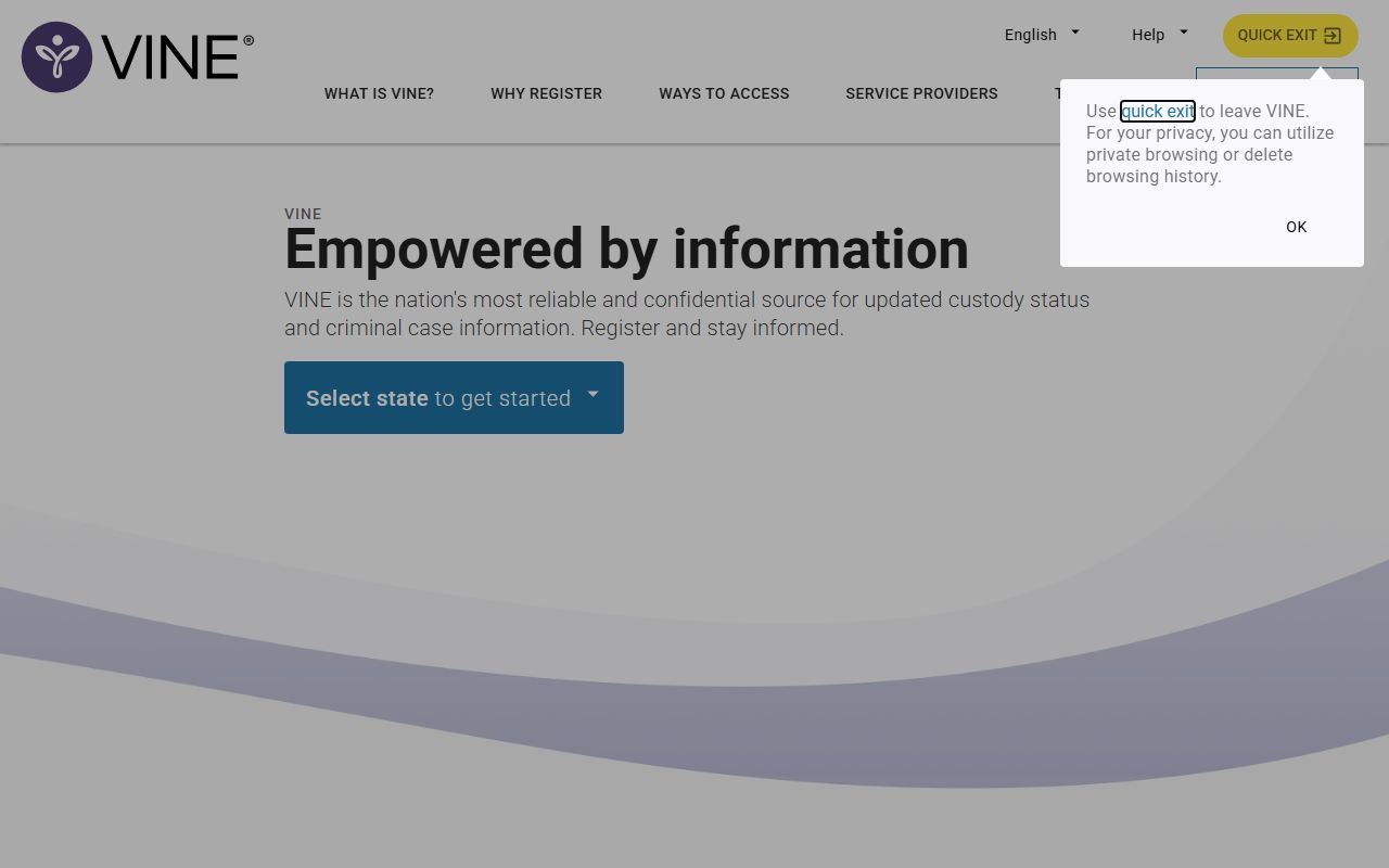 VineLink victim notification search for Michigan 72 hour booking
